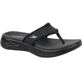 Skechers On The Go 600 W 15300-BBK flip-flops preto Skechers On The Go 600 W 15300-BBK flip-flops preto