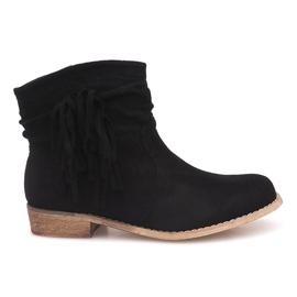 Botas de camurça bota Jodhpur ZY9040 preta preto