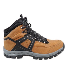 Botas de neve com isolamento de camelo T-1866 marrom