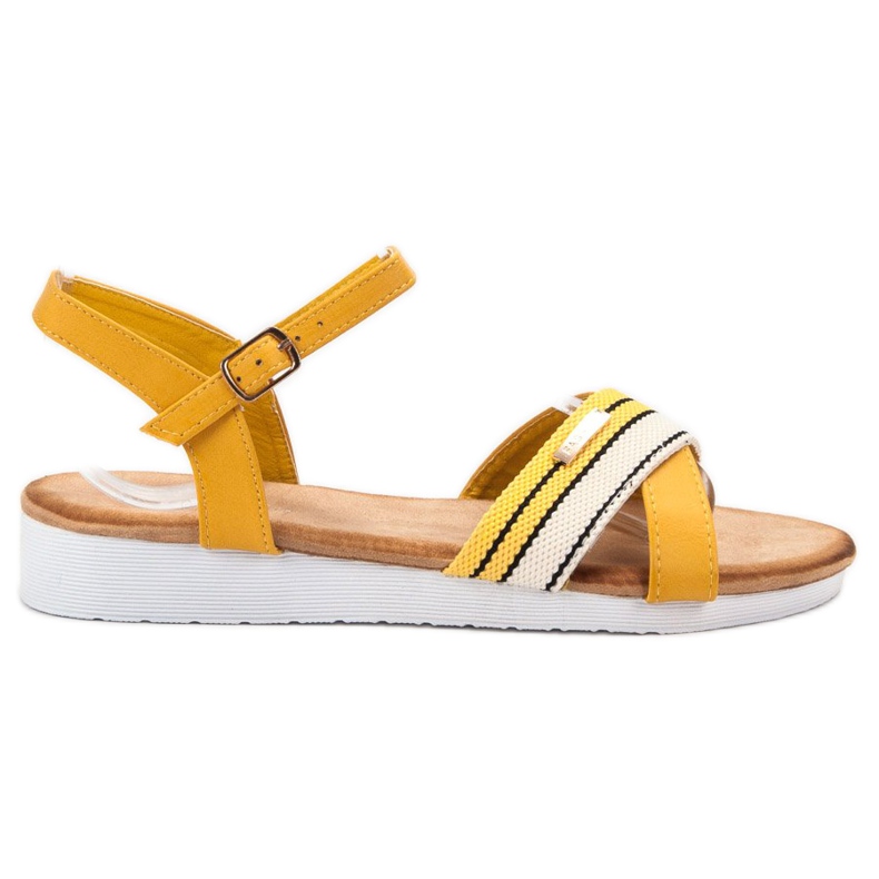 Bello Star Sandálias de fivela amarelo