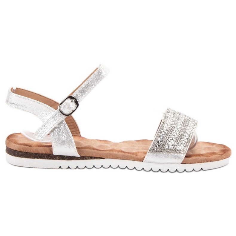 Emaks Sandálias com Zircônia Cúbica cinza Emaks Sandálias com Zircônia Cúbica cinza