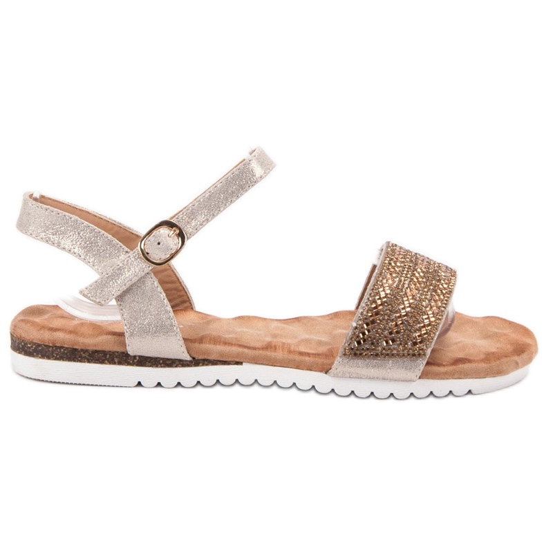 Emaks Sandálias com Zircônia Cúbica castanho