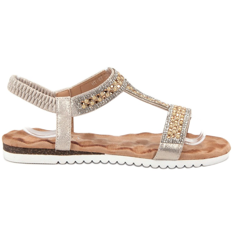 Emaks Sandálias Femininas Decoradas amarelo