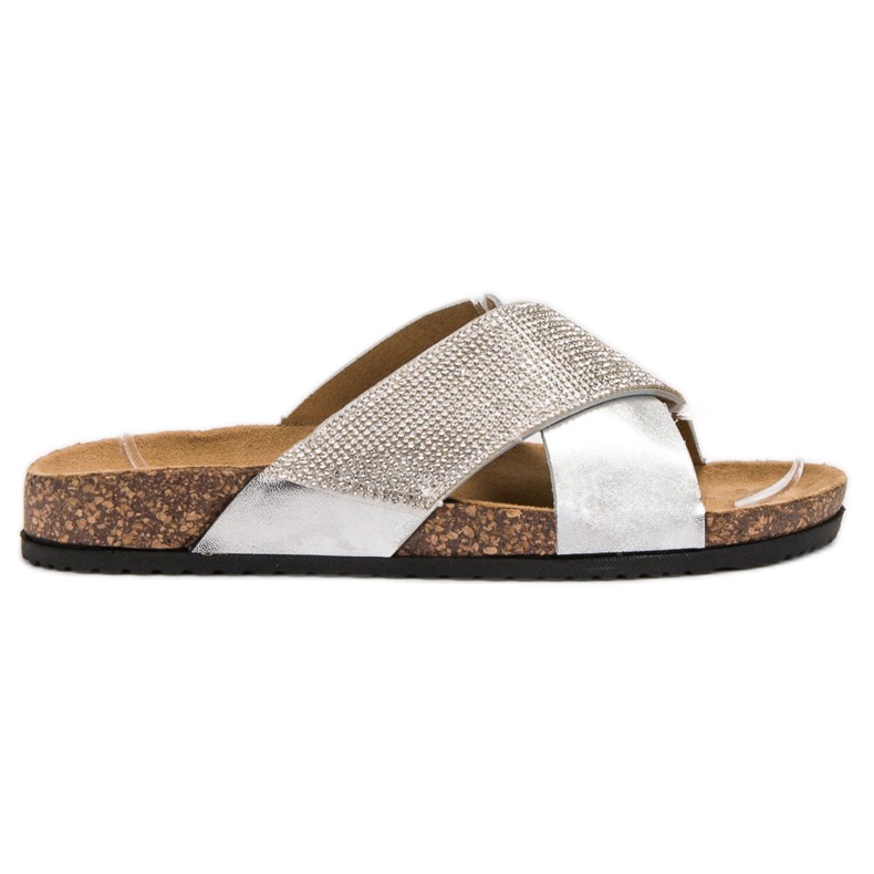 Bestelle Chinelos com sola de cortiça cinza