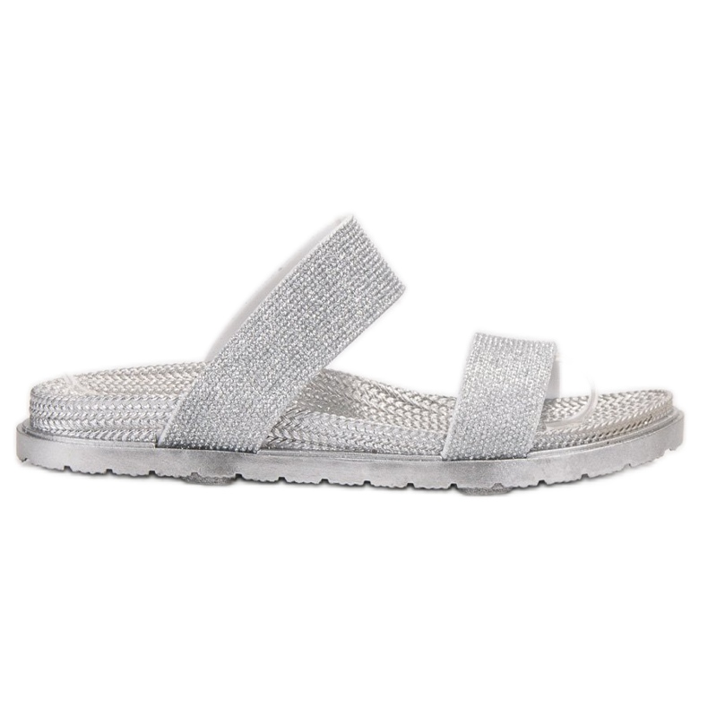 EXQUILY Chinelos de borracha elegantes cinza