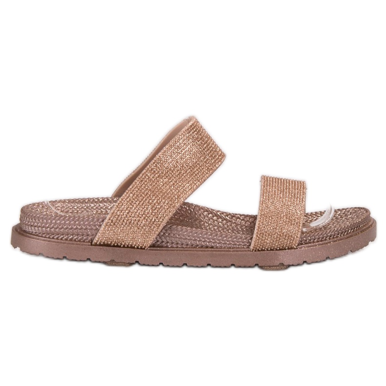 EXQUILY Chinelos de borracha elegantes rosa