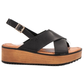 SHELOVET Sandálias na plataforma marrom