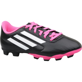 Chuteiras Adidas Conquisto Fg Jr B25594 multicolorido preto