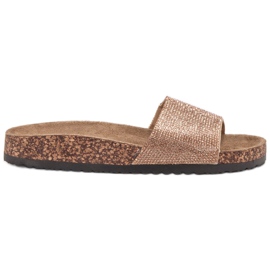 Bona amarelo Chinelos Com Sola De Cortiça