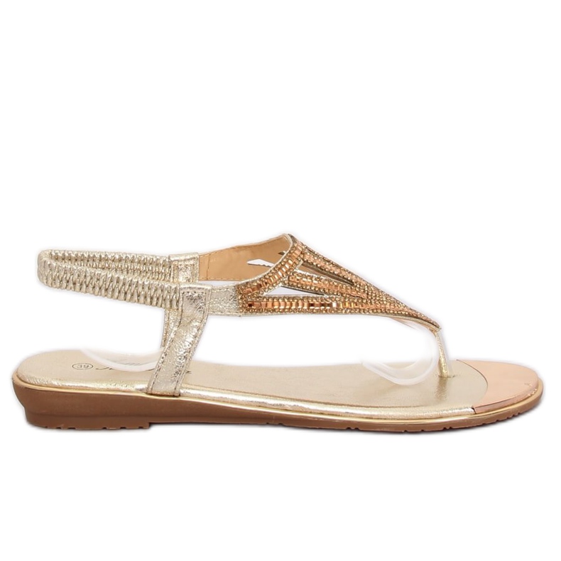 Chinelos dourados M03 ouro