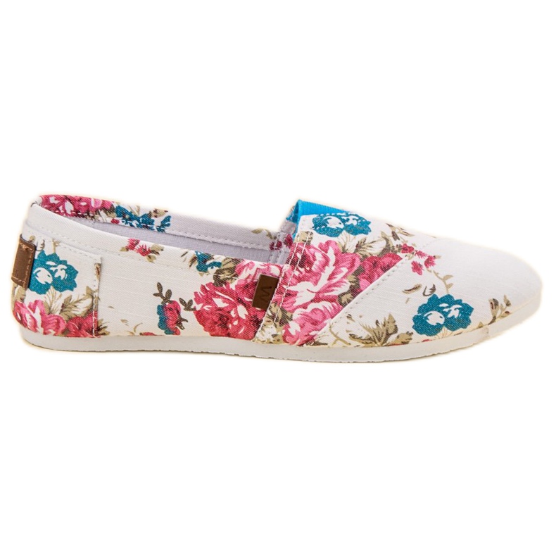 SHELOVET Slipony In Flowers branco