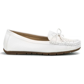 SHELOVET branco Mocassins casuais