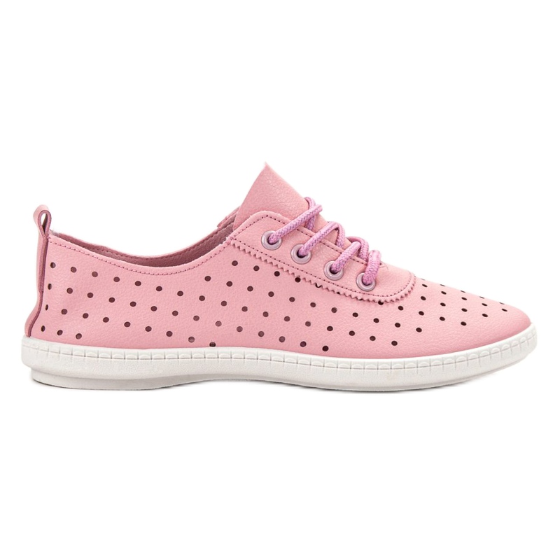 SHELOVET Tênis feminino Openwork rosa