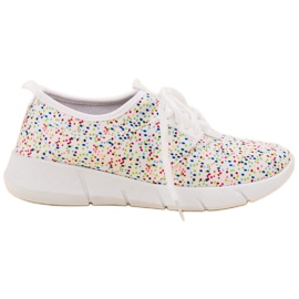 Bona Sapatos esportivos com bolinhas branco Bona Sapatos esportivos com bolinhas branco