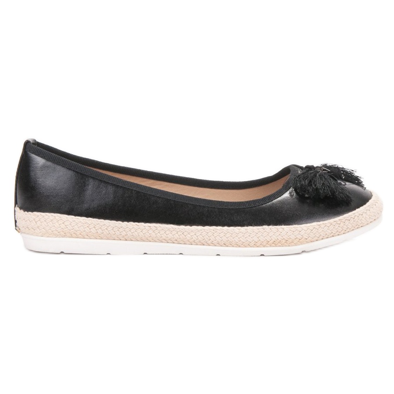 COLORFUL Bailarinas negras elegantes preto