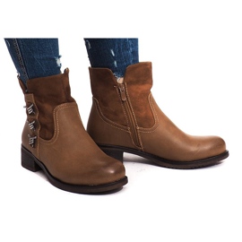 Botas quentes 4417 Camel marrom