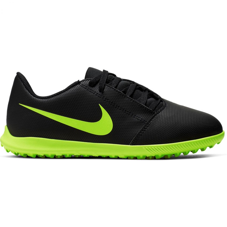 Chuteiras Nike Phantom Venom Club Tf Jr AO0400 007 pretas preto preto