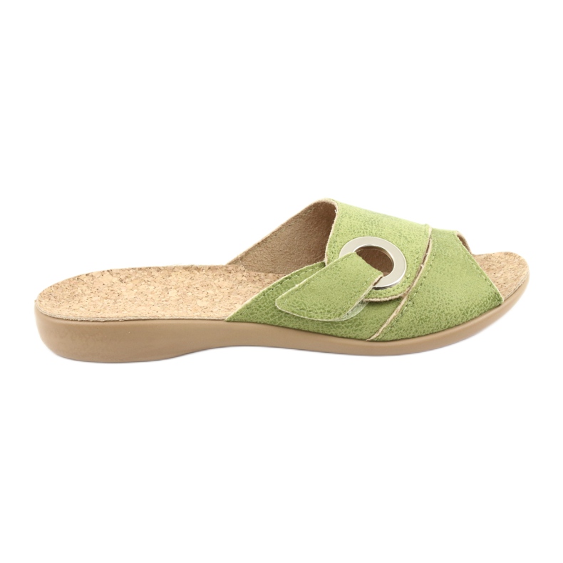 Sapatos femininos Befado pu 265D008 verde
