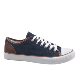 Tênis masculino azul marinho DD50-40 azul-marinho