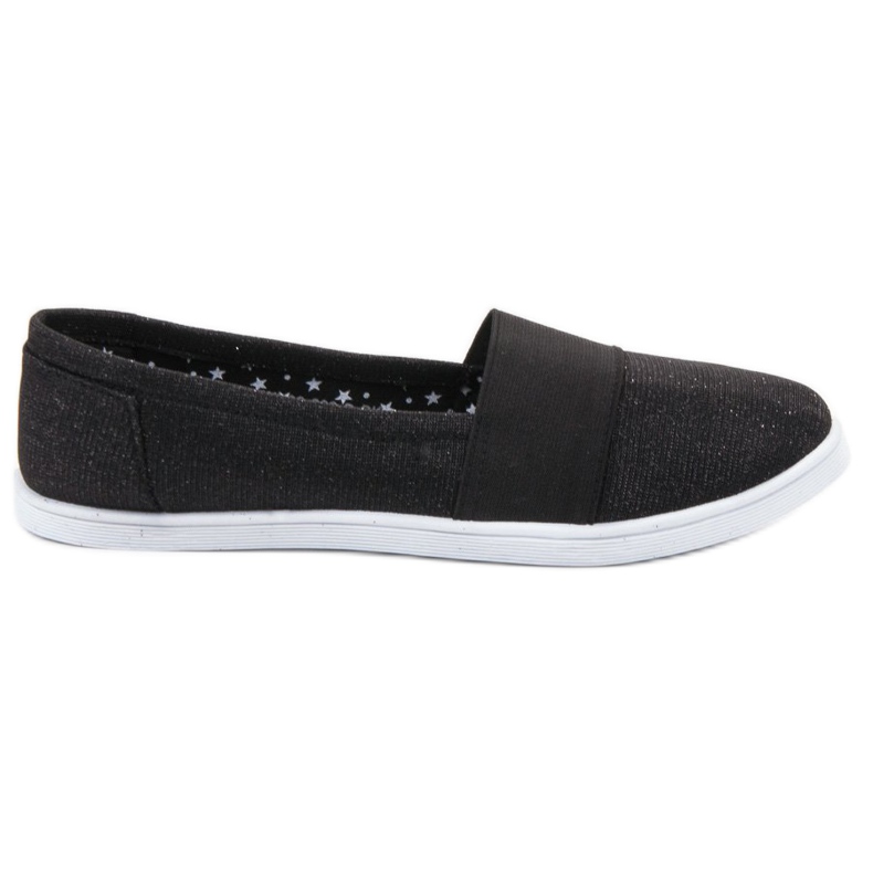 SHELOVET Tênis Slip-on Com Glitter preto