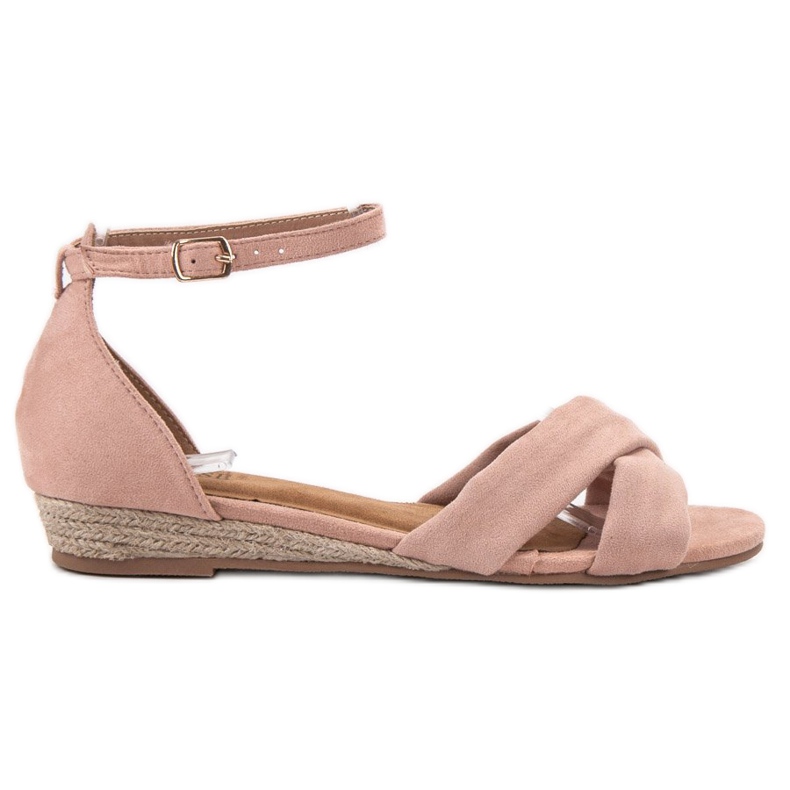 Clowse Sandálias de camurça rosa