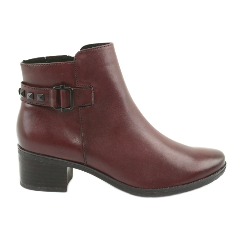 Botas femininas Caprice 25433 bordô vermelho