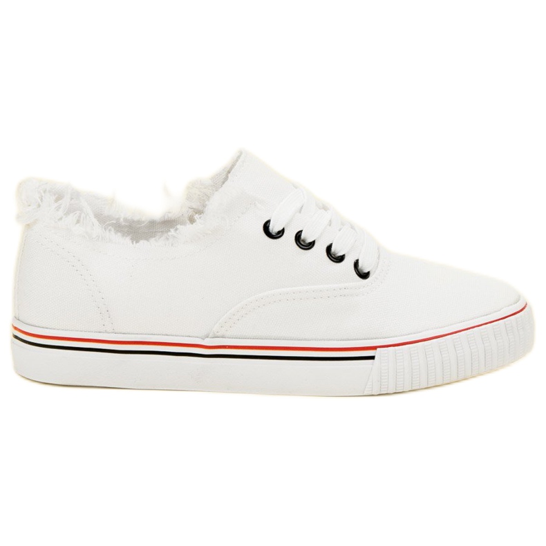 SHELOVET Tênis Branco Têxtil