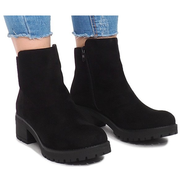 Botas de camurça JH561 Pretas preto