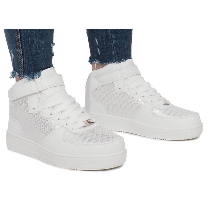 Tênis Branco High Force One multicolorido