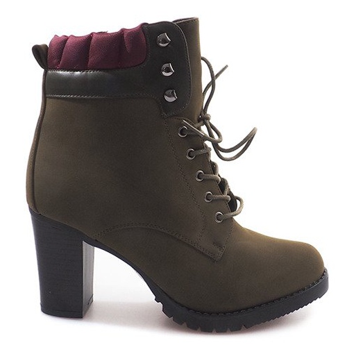 Trabalhadores de botas amarradas A-151 Green verde