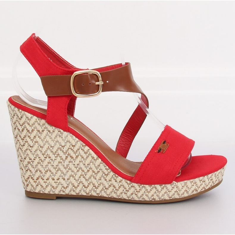 Sapatilhas de cunha vermelha BL-360 Red II-GAT vermelho