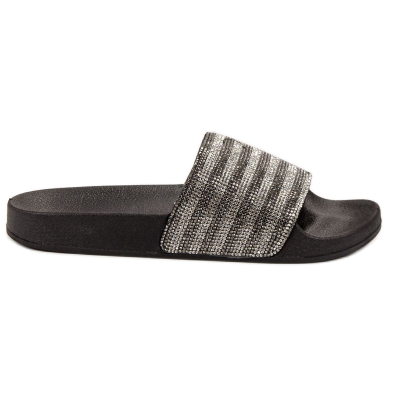 SHELOVET Chinelos de borracha preto cinza