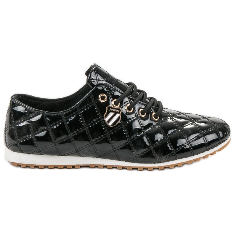 Camo Brogues lacados preto