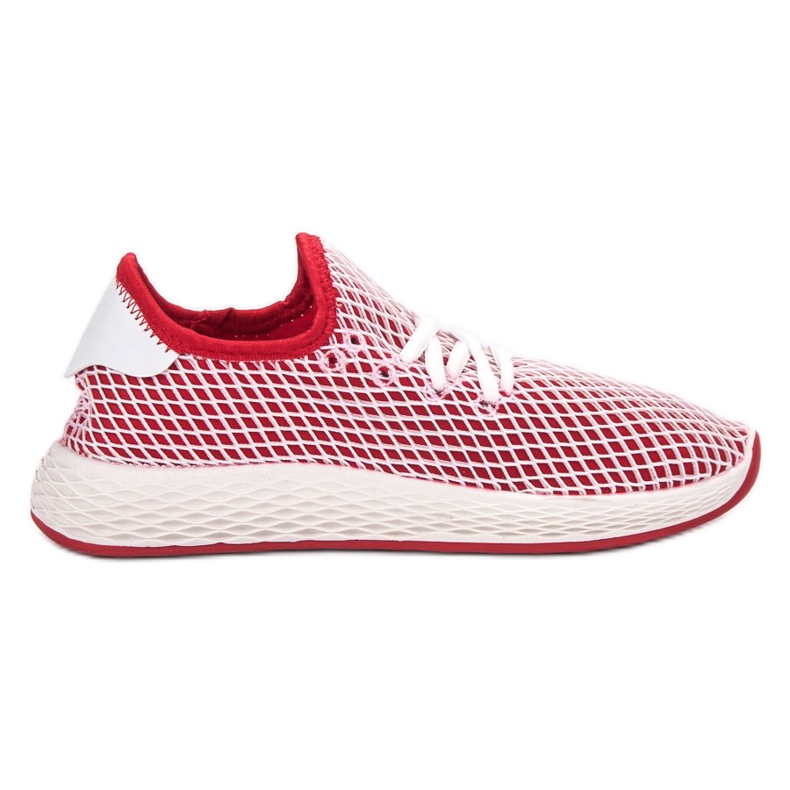 SHELOVET Sapatos Deslizantes da Moda branco vermelho