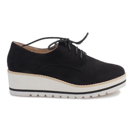 Sapatos de jazz em cunha LM-029 preto Sapatos de jazz em cunha LM-029 preto