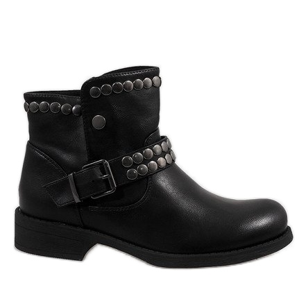 Marquiiz Botas decoradas pretas HUQ-008 preto