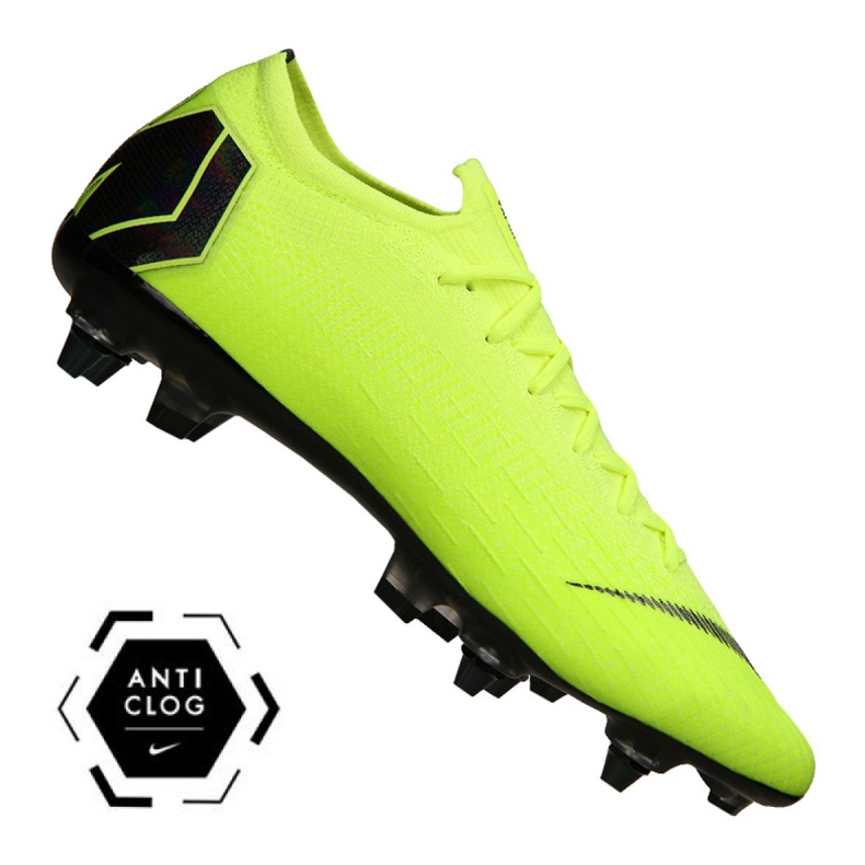 Chuteiras Nike Vapor 12 Elite SG-Pro Ac M AH7381-701 amarelo