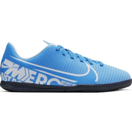 Chuteiras Nike Mercurial Vapor 13 Club Ic Jr AT8169-414 azul azul