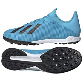 Chuteiras Adidas X 19.3 Tf M F35375 azul azul