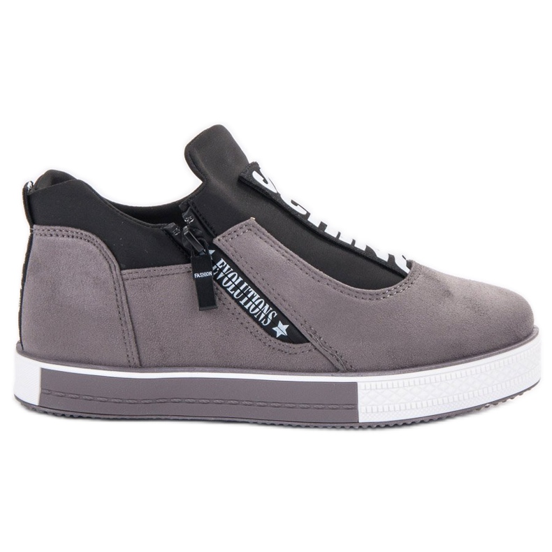 SHELOVET Sapatos femininos elegantes preto cinza