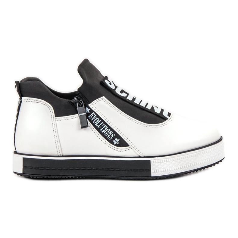 SHELOVET Sapatos femininos elegantes branco preto
