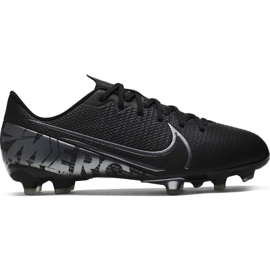 Botas de futebol Nike Mercurial Vapor 13 Academia FG / MG Jr. AT8123 001 preto