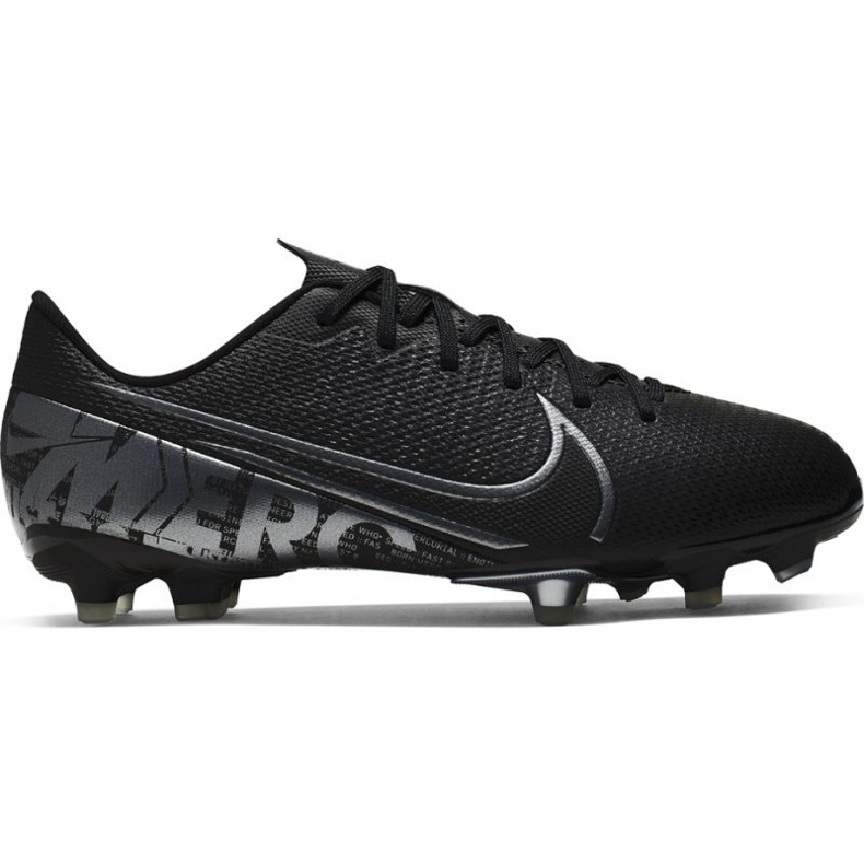 Chuteiras Nike Mercurial Vapor 13 Academy FG / MG Jr AT8123 001 pretas preto preto