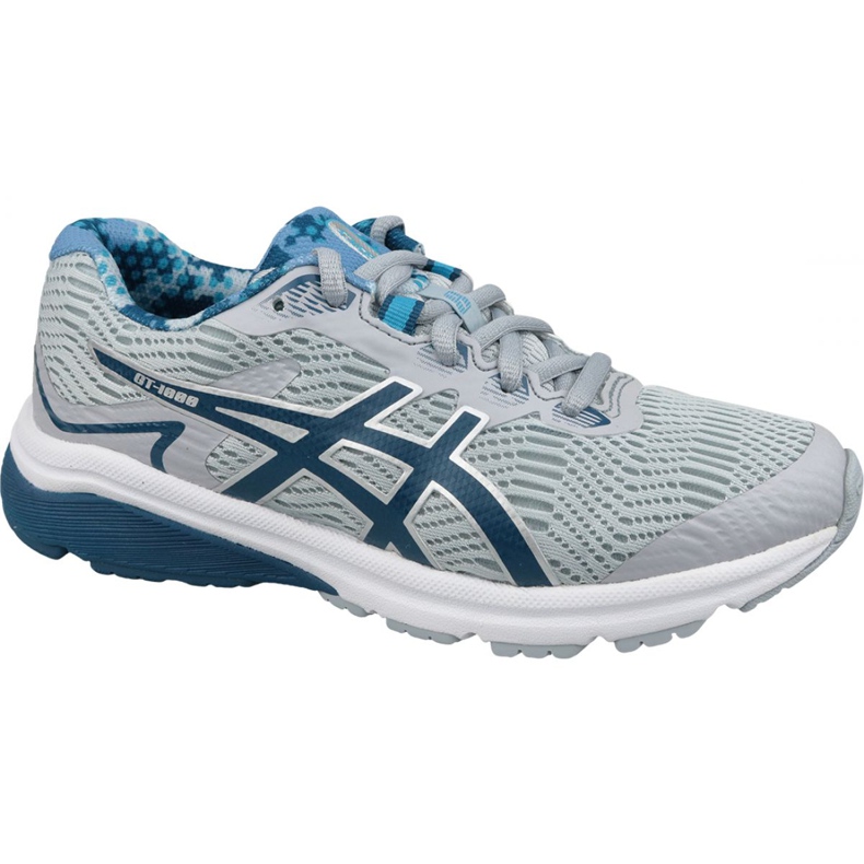 Tênis de corrida Asics GT-1000 8 Gs Jr 1014A092-020 cinza multicolorido
