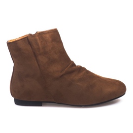 Botas de camurça botas Chelsea 7-121 Camel marrom