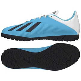 Sapatos azuis Adidas X 19.4 Tf M F35345 azul azul Sapatos azuis Adidas X 19.4 Tf M F35345 azul azul