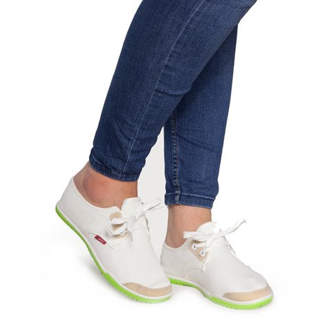 Tênis Lycra BL181 Branco Slip-On