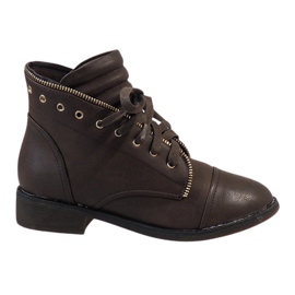 Botas de amarrar marrons LA-12 marrom