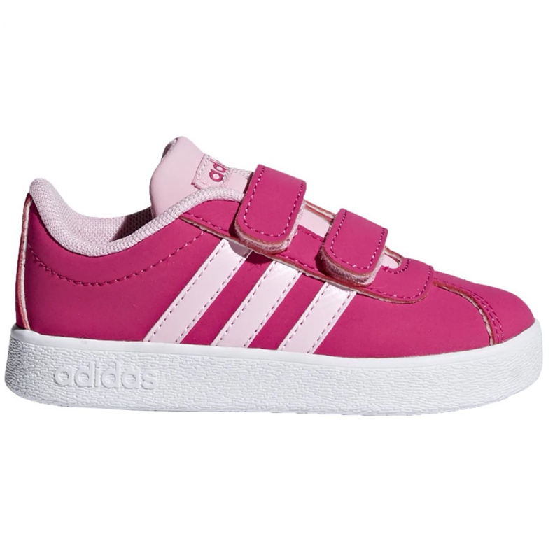 Sapatos Adidas Vl Court 2.0 Cmf Jr F36406 rosa