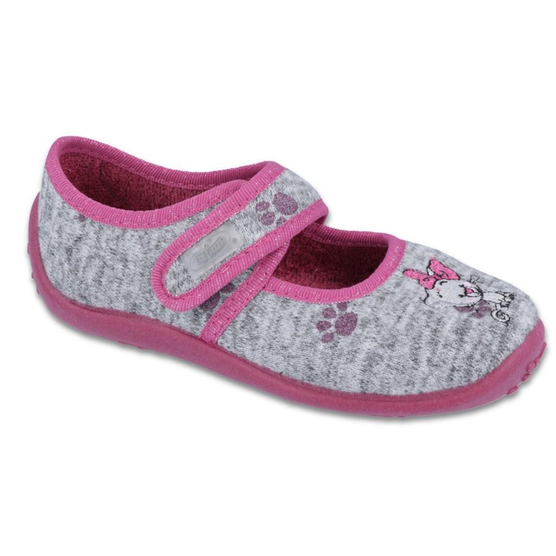 Calçados infantis Befado 945Y369 rosa cinza